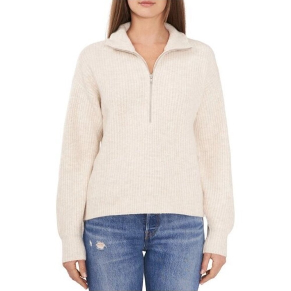 Vince Camuto Half Zip Pullover Soft Knit Sweater - Picture 2 of 8